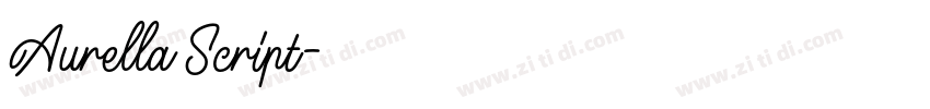 Aurella Script字体转换 Aurella Script字体转换